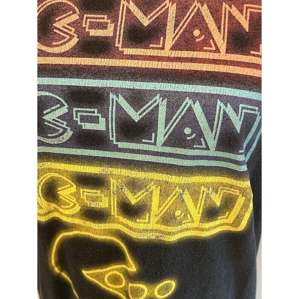 PAC MAN Black Graphic Tee Medium - Picture 2 of 4